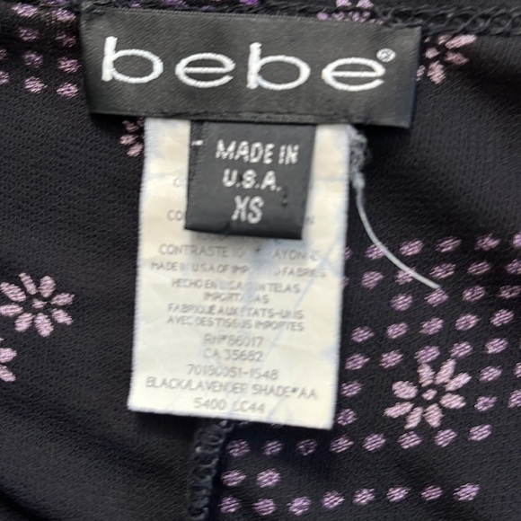 Black & purple dressy wrap dress - Picture 3 of 5